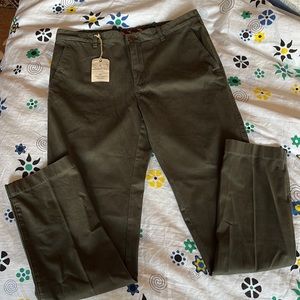 Brooks Brothers NWT Red Fleece Garment Dyed Chinos 34W/34L